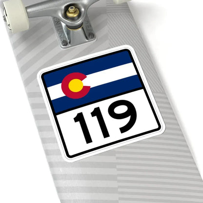 Colorado 119 (Colorado) (Road Sign) STICKER Vinyl Kiss-Cut Decal - The Sticker Space