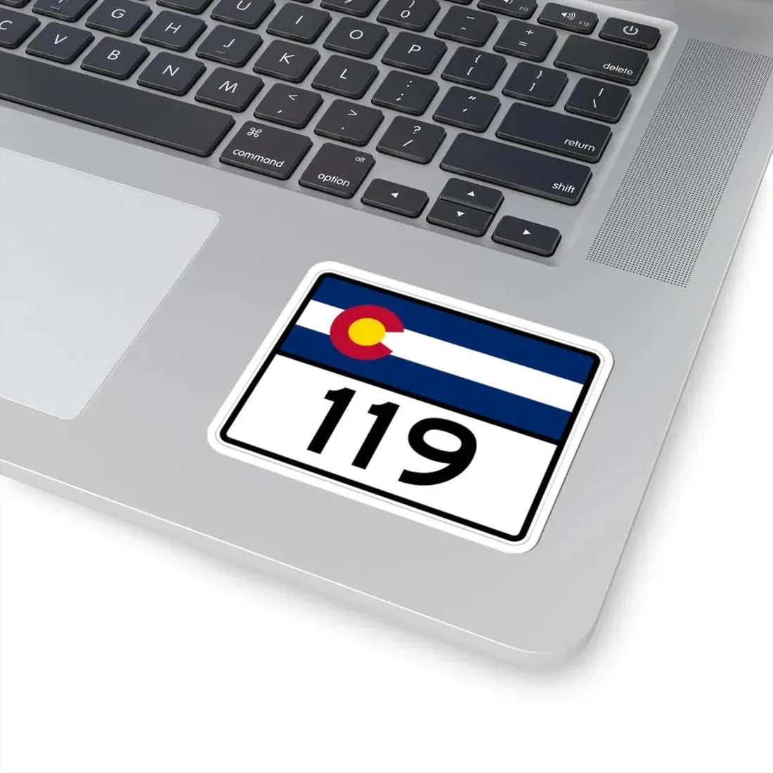 Colorado 119 wide (Colorado) (Road Sign) STICKER Vinyl Kiss-Cut Decal - The Sticker Space