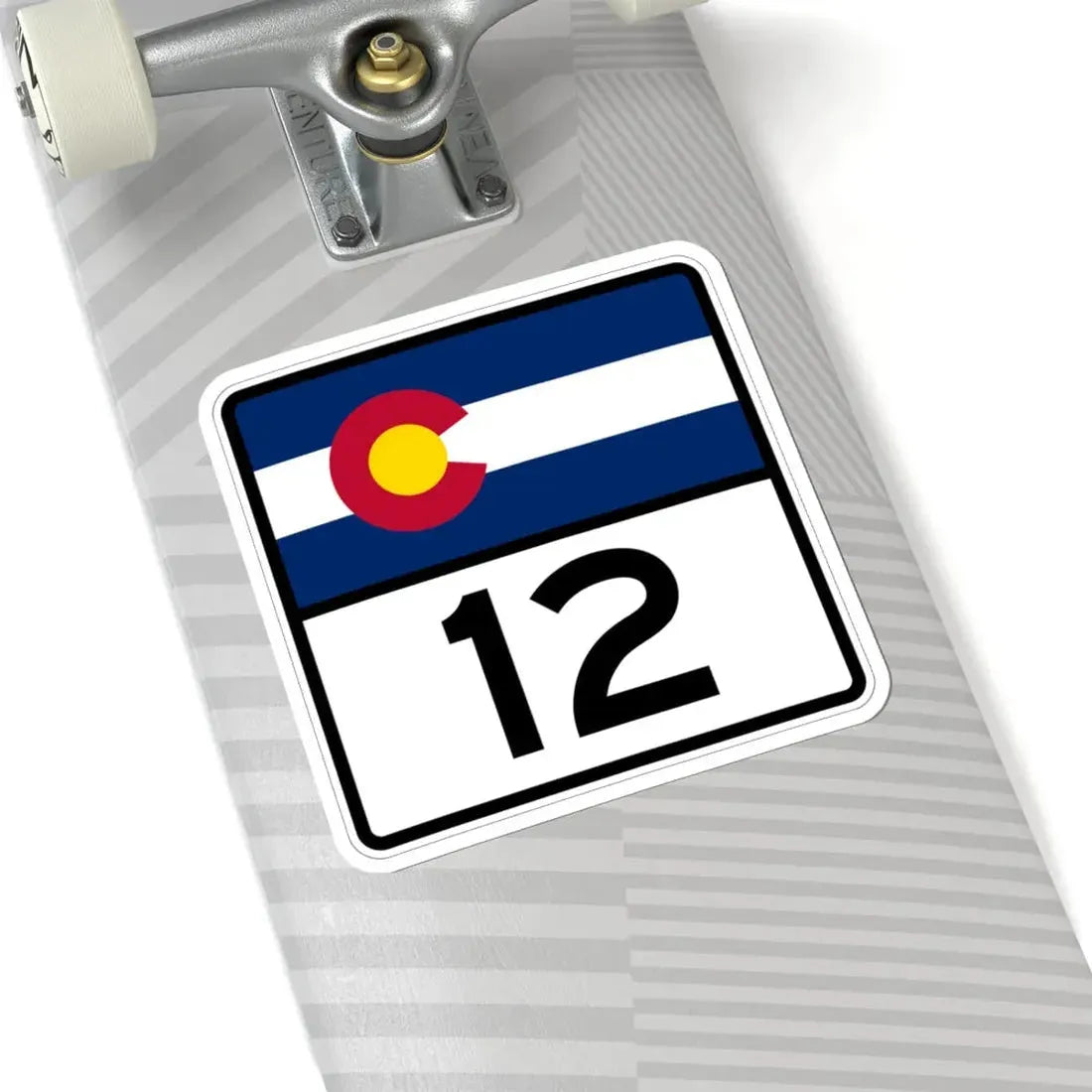Colorado 12 (Colorado) (Road Sign) STICKER Vinyl Kiss-Cut Decal - The Sticker Space
