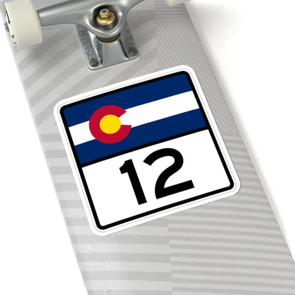 Colorado 12 (Colorado) (Road Sign) STICKER Vinyl Kiss-Cut Decal - The Sticker Space