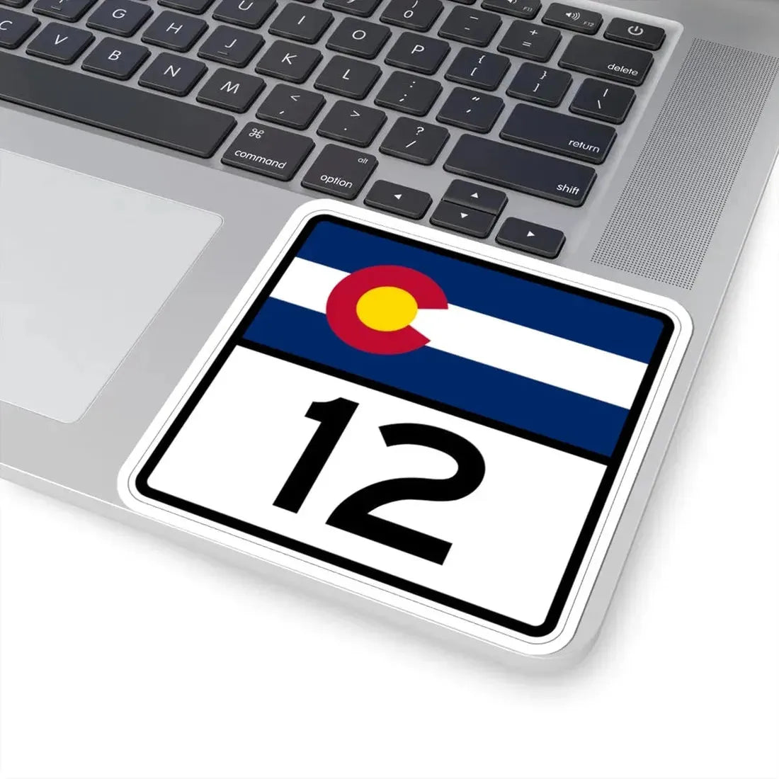Colorado 12 (Colorado) (Road Sign) STICKER Vinyl Kiss-Cut Decal - The Sticker Space