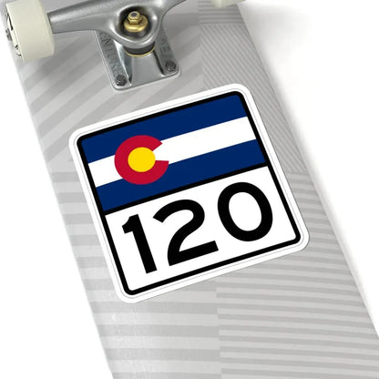 Colorado 120 (Colorado) (Road Sign) STICKER Vinyl Kiss-Cut Decal - The Sticker Space