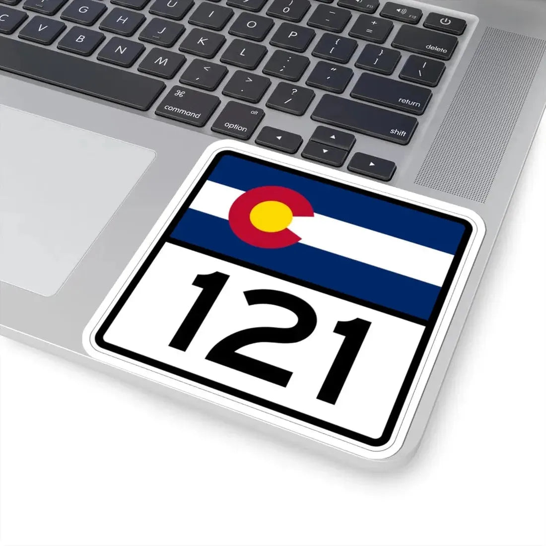 Colorado 121 (Colorado) (Road Sign) STICKER Vinyl Kiss-Cut Decal - The Sticker Space