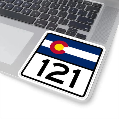 Colorado 121 (Colorado) (Road Sign) STICKER Vinyl Kiss-Cut Decal - The Sticker Space