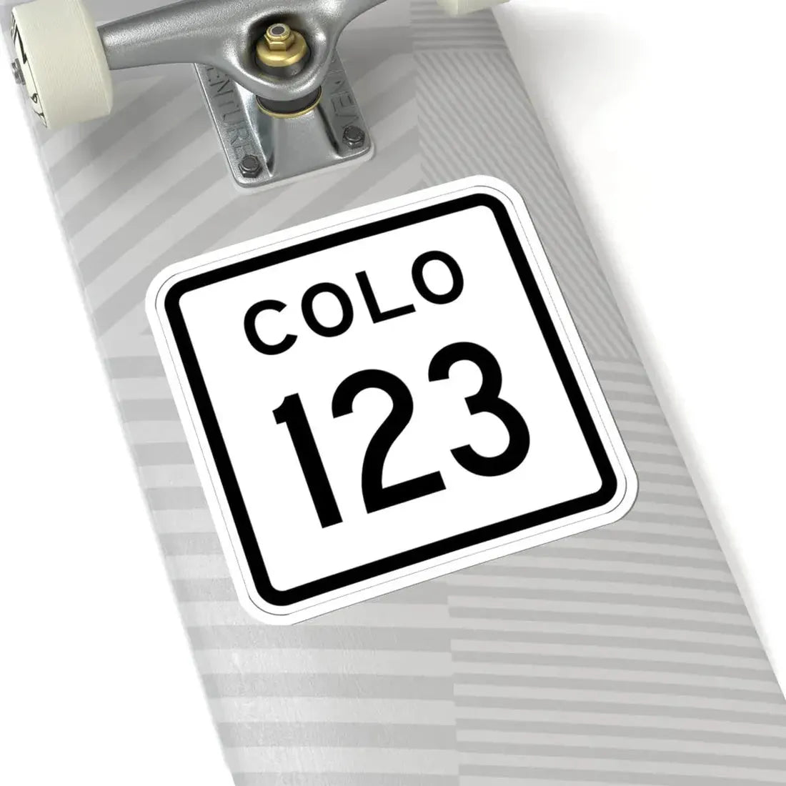 Colorado 123 1952 (Colorado) (Road Sign) STICKER Vinyl Kiss-Cut Decal - The Sticker Space