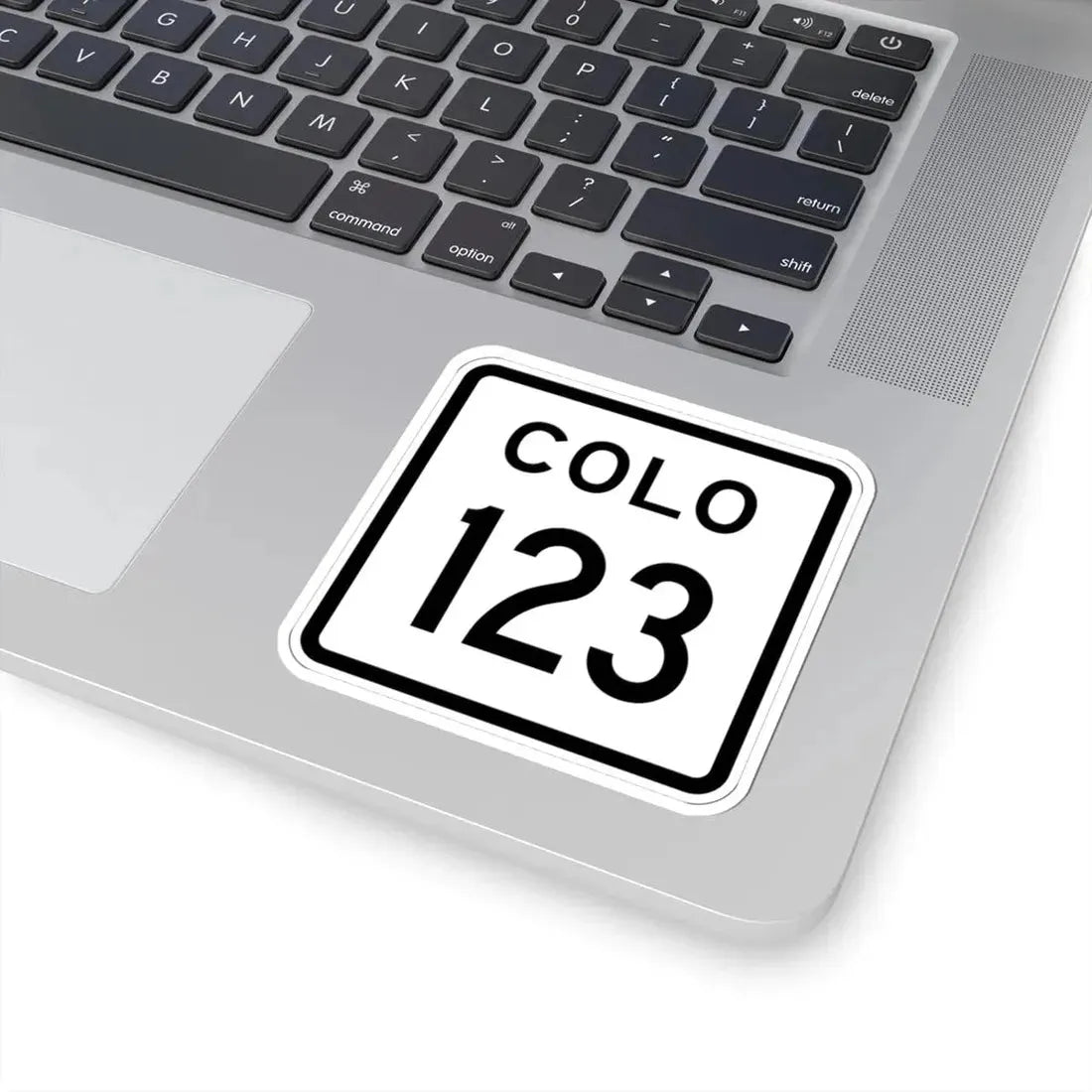 Colorado 123 1952 (Colorado) (Road Sign) STICKER Vinyl Kiss-Cut Decal - The Sticker Space