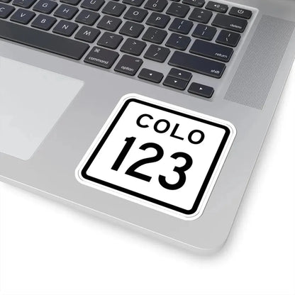 Colorado 123 1952 (Colorado) (Road Sign) STICKER Vinyl Kiss-Cut Decal - The Sticker Space