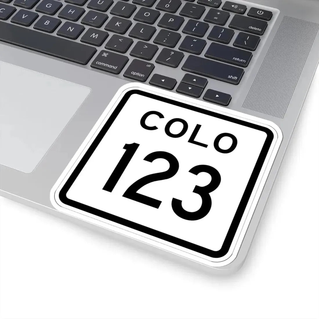 Colorado 123 1952 (Colorado) (Road Sign) STICKER Vinyl Kiss-Cut Decal - The Sticker Space