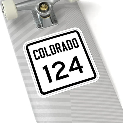 Colorado 124 1946 (Colorado) (Road Sign) STICKER Vinyl Kiss-Cut Decal - The Sticker Space