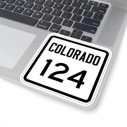 Colorado 124 1946 (Colorado) (Road Sign) STICKER Vinyl Kiss-Cut Decal - The Sticker Space