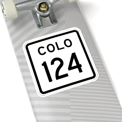 Colorado 124 1952 (Colorado) (Road Sign) STICKER Vinyl Kiss-Cut Decal - The Sticker Space