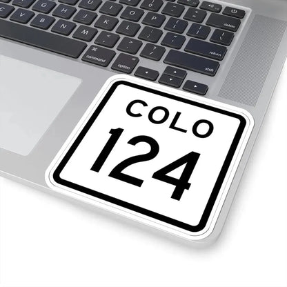 Colorado 124 1952 (Colorado) (Road Sign) STICKER Vinyl Kiss-Cut Decal - The Sticker Space