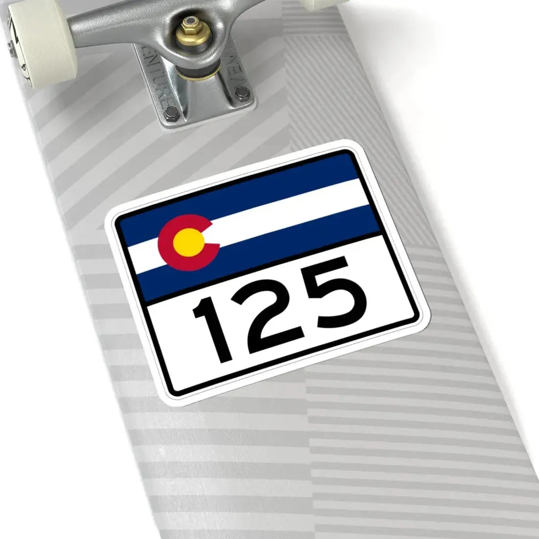 Colorado 125 wide (Colorado) (Road Sign) STICKER Vinyl Kiss-Cut Decal - The Sticker Space
