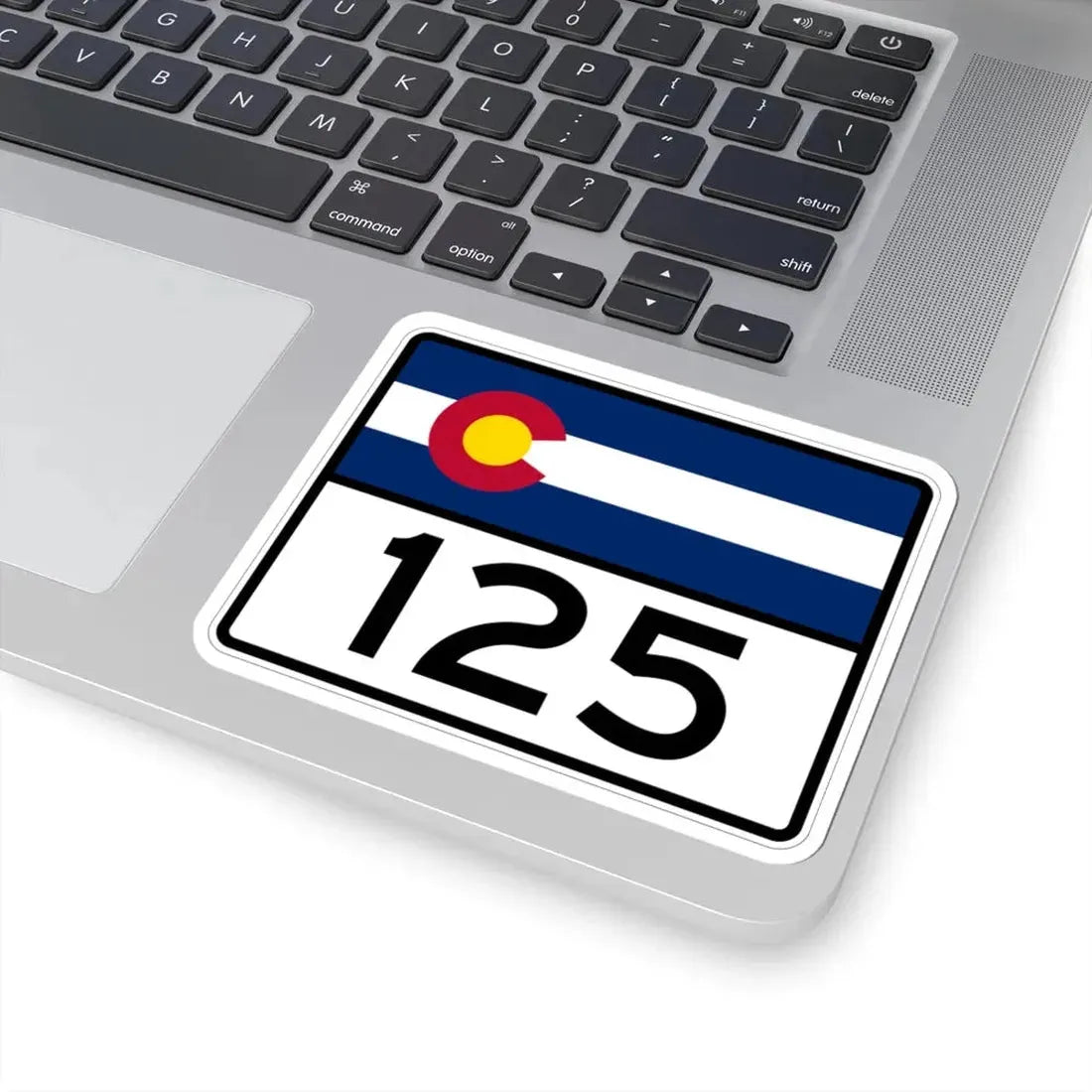 Colorado 125 wide (Colorado) (Road Sign) STICKER Vinyl Kiss-Cut Decal - The Sticker Space