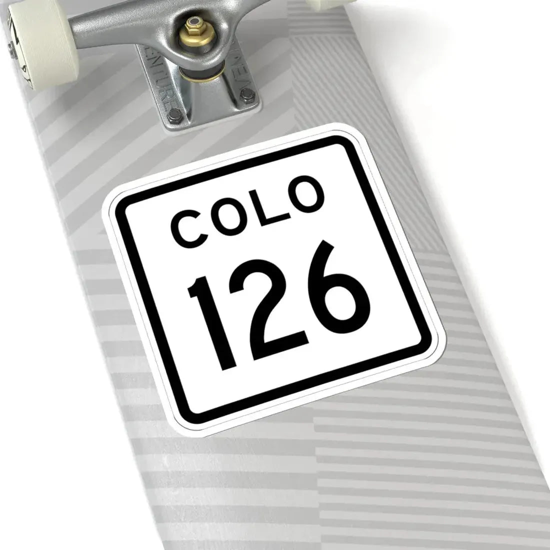 Colorado 126 1952 (Colorado) (Road Sign) STICKER Vinyl Kiss-Cut Decal - The Sticker Space