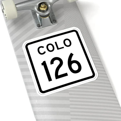 Colorado 126 1952 (Colorado) (Road Sign) STICKER Vinyl Kiss-Cut Decal - The Sticker Space