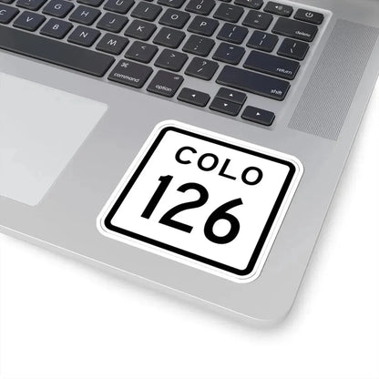 Colorado 126 1952 (Colorado) (Road Sign) STICKER Vinyl Kiss-Cut Decal - The Sticker Space