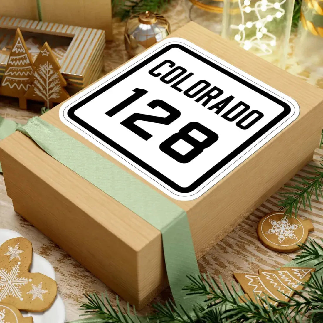 Colorado 128 1926 (Colorado) (Road Sign) STICKER Vinyl Kiss-Cut Decal - The Sticker Space