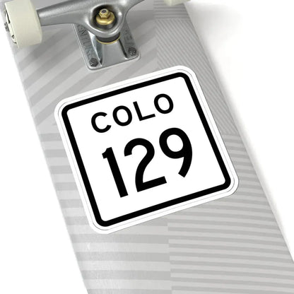 Colorado 129 1952 (Colorado) (Road Sign) STICKER Vinyl Kiss-Cut Decal - The Sticker Space