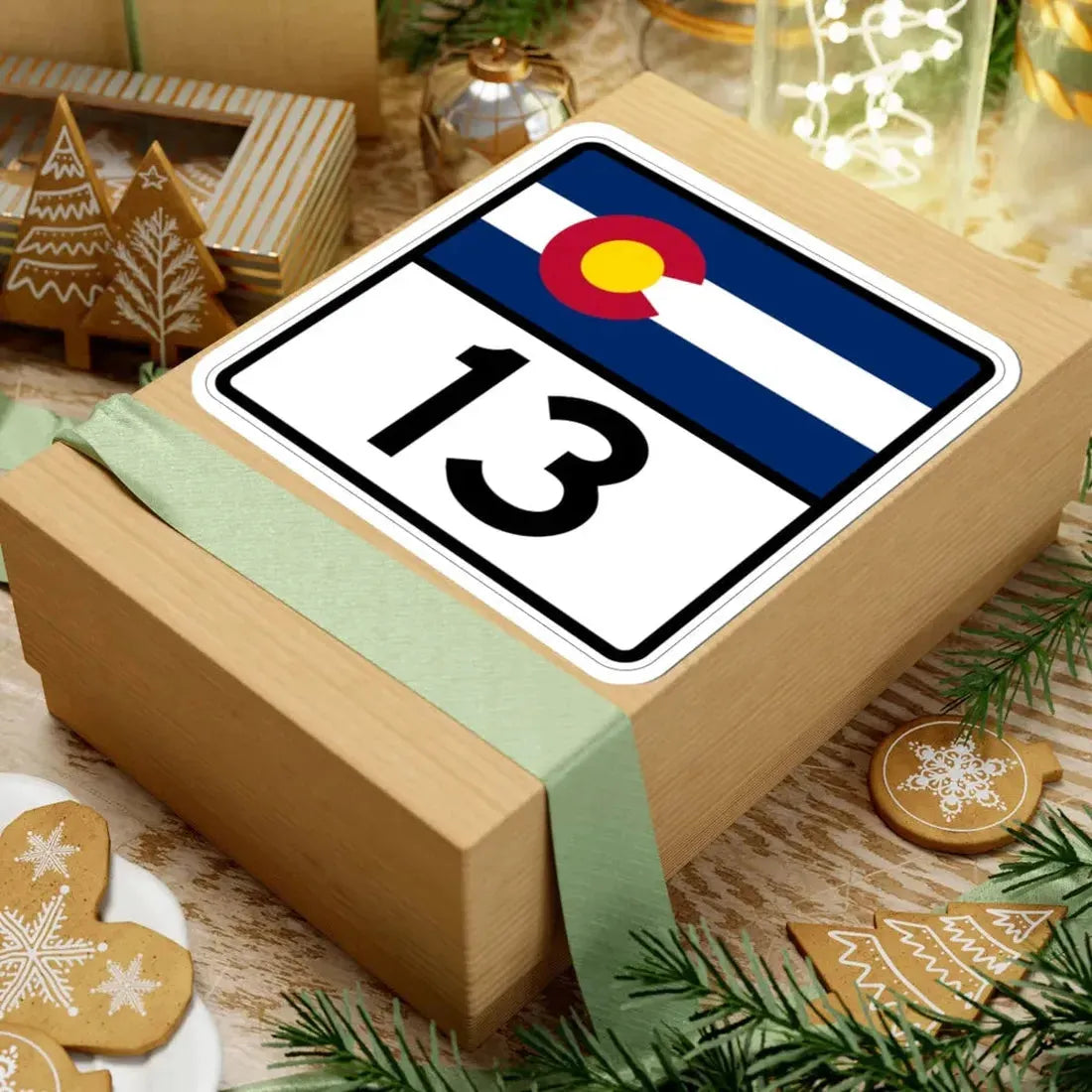 Colorado 13 (Colorado) (Road Sign) STICKER Vinyl Kiss-Cut Decal - The Sticker Space