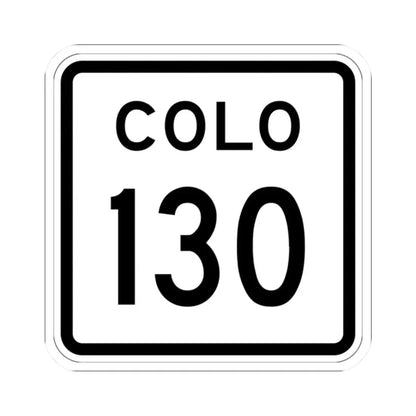 Colorado 130 1952 (Colorado) (Road Sign) STICKER Vinyl Kiss-Cut Decal 2 Inch White - The Sticker Space