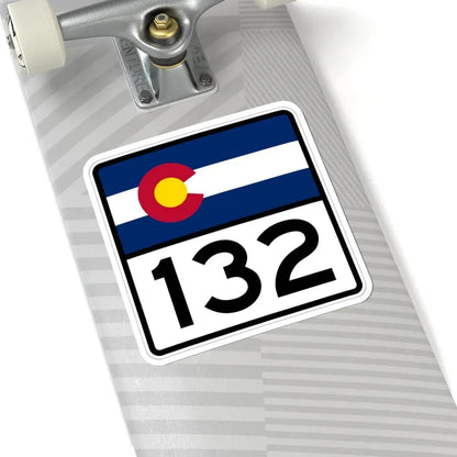 Colorado 132 (Colorado) (Road Sign) STICKER Vinyl Kiss-Cut Decal - The Sticker Space