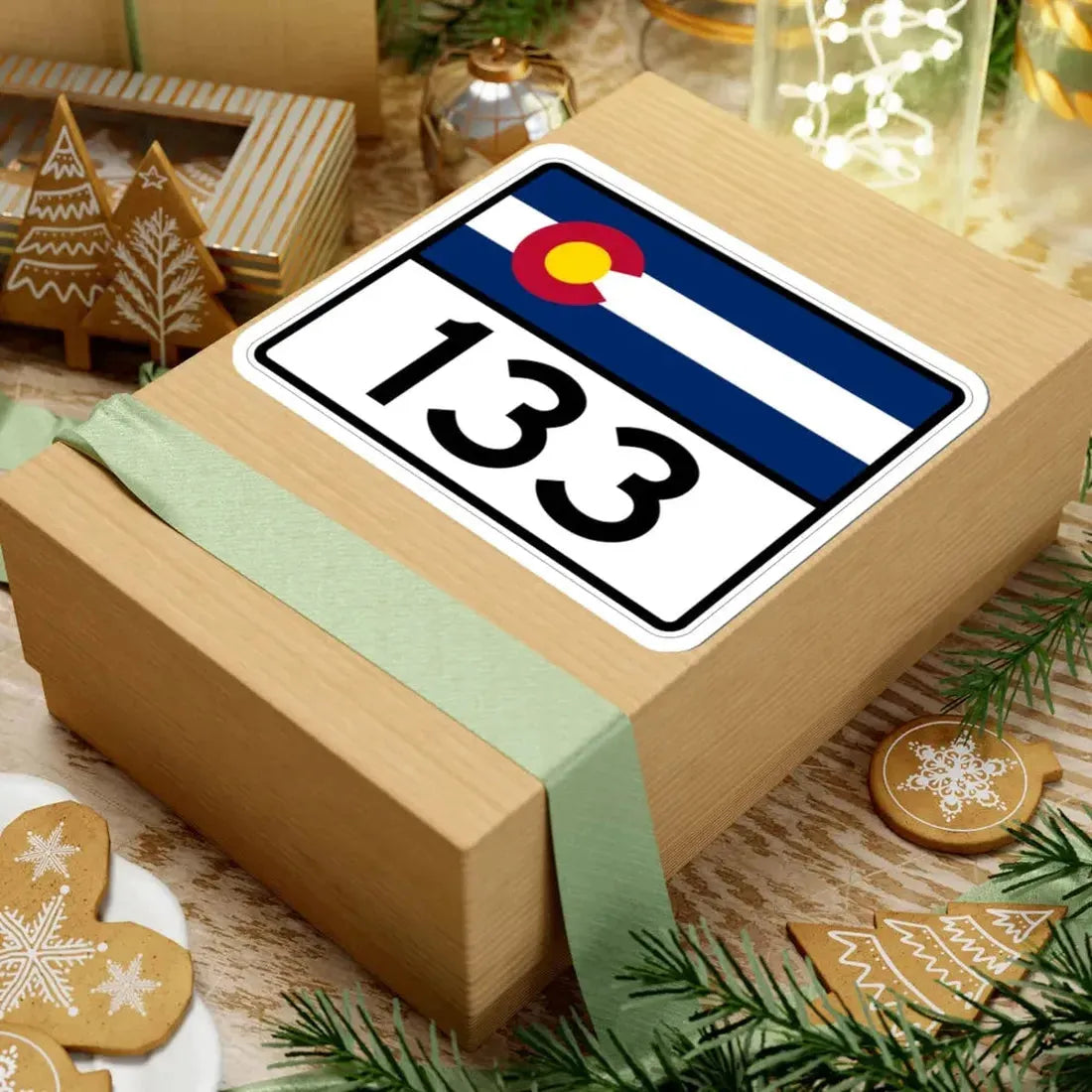 Colorado 133 wide (Colorado) (Road Sign) STICKER Vinyl Kiss-Cut Decal - The Sticker Space