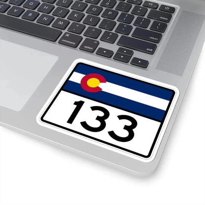 Colorado 133 wide (Colorado) (Road Sign) STICKER Vinyl Kiss-Cut Decal - The Sticker Space