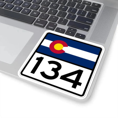 Colorado 134 (Colorado) (Road Sign) STICKER Vinyl Kiss-Cut Decal - The Sticker Space