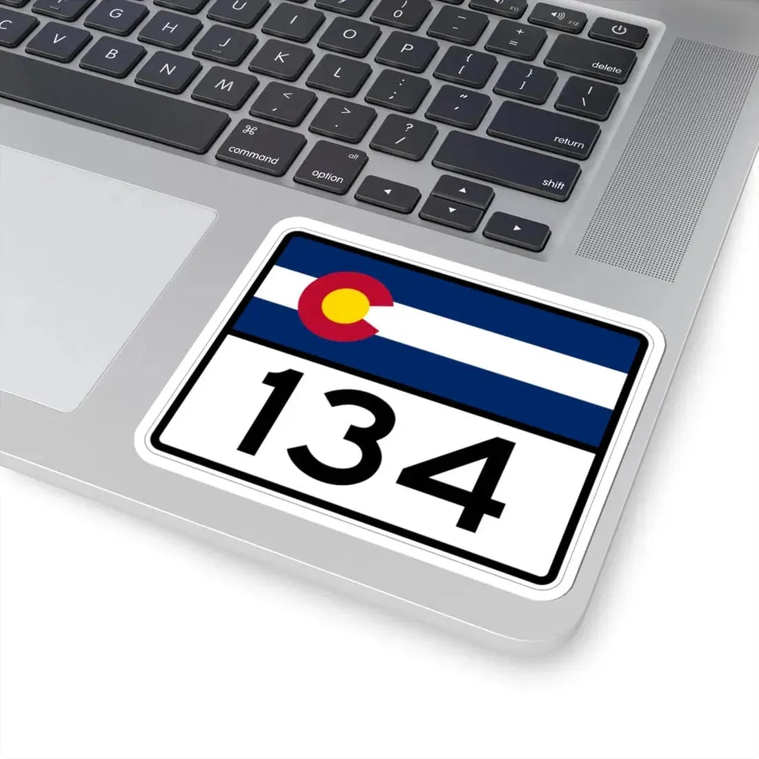 Colorado 134 wide (Colorado) (Road Sign) STICKER Vinyl Kiss-Cut Decal - The Sticker Space