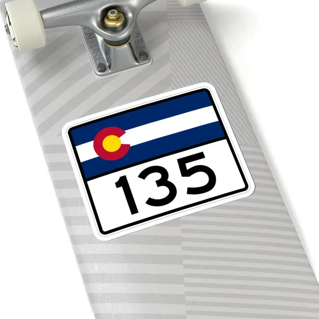 Colorado 135 wide (Colorado) (Road Sign) STICKER Vinyl Kiss-Cut Decal - The Sticker Space