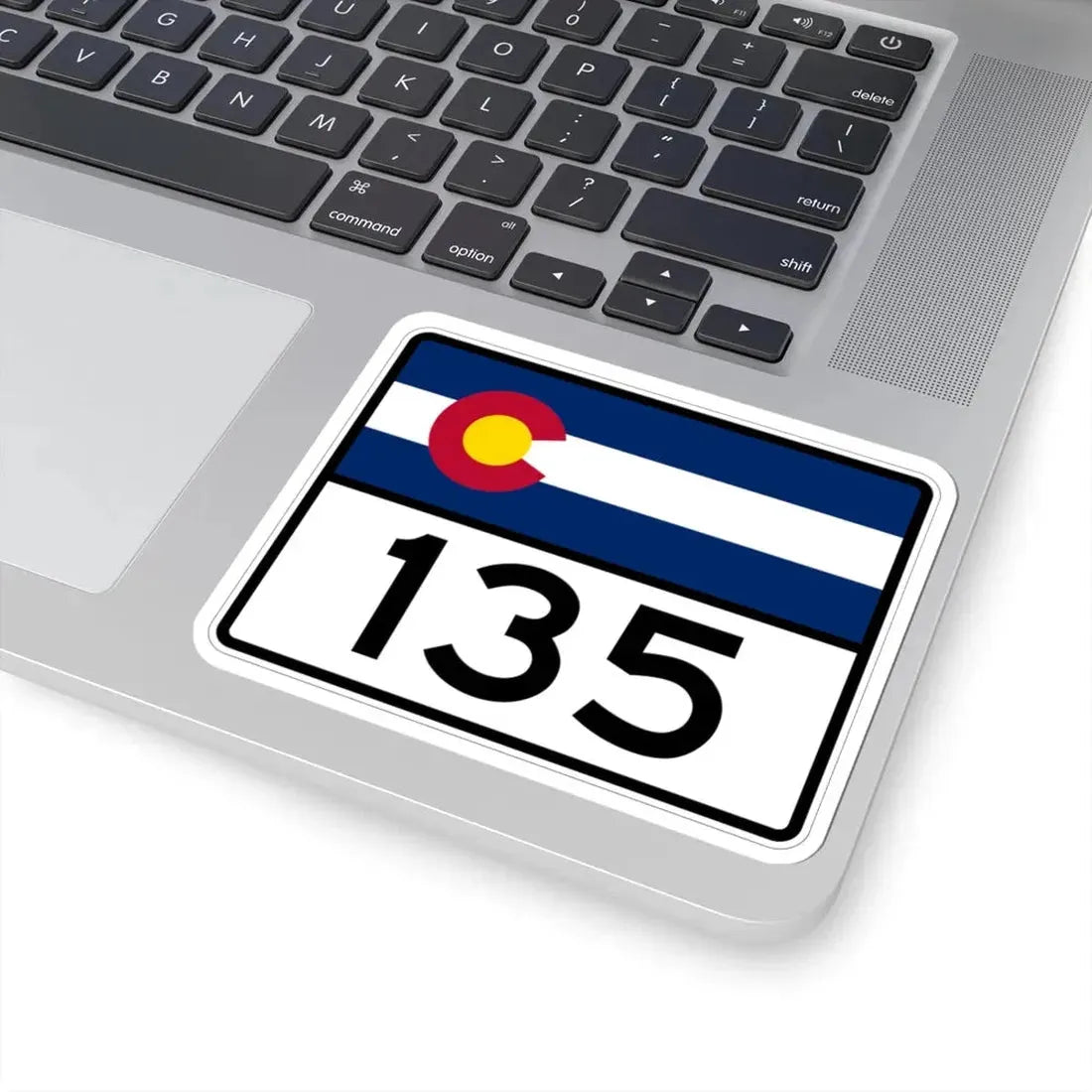 Colorado 135 wide (Colorado) (Road Sign) STICKER Vinyl Kiss-Cut Decal - The Sticker Space