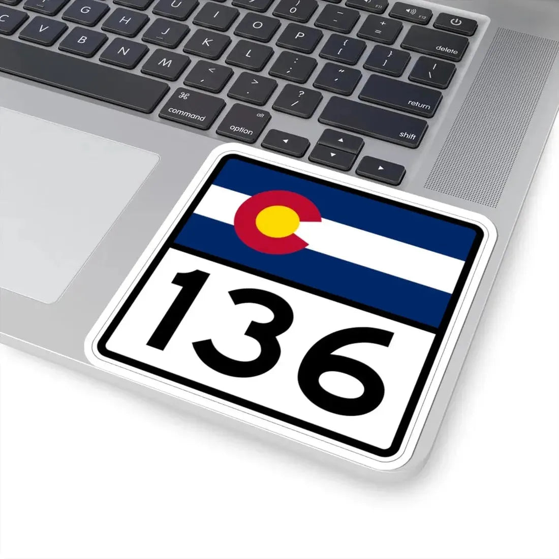 Colorado 136 (Colorado) (Road Sign) STICKER Vinyl Kiss-Cut Decal - The Sticker Space