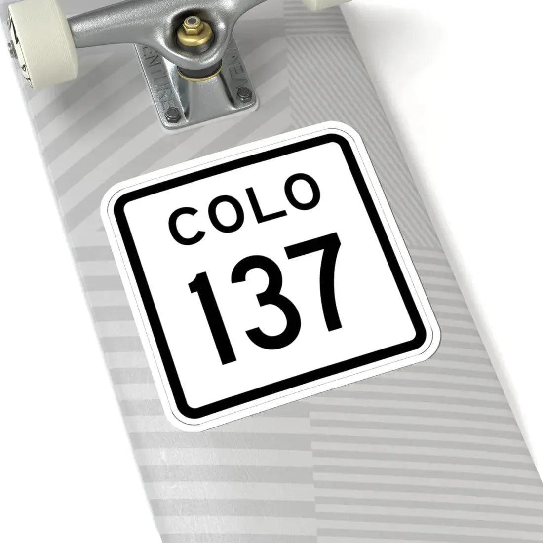 Colorado 137 1952 (Colorado) (Road Sign) STICKER Vinyl Kiss-Cut Decal - The Sticker Space
