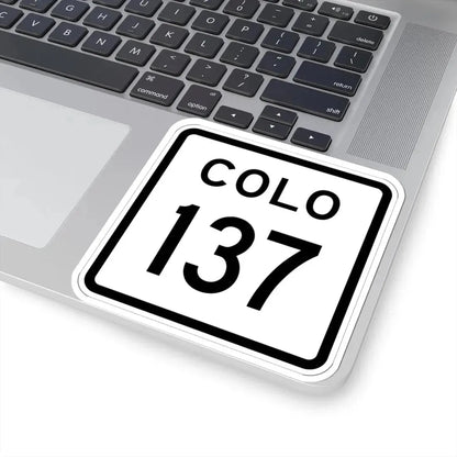 Colorado 137 1952 (Colorado) (Road Sign) STICKER Vinyl Kiss-Cut Decal - The Sticker Space