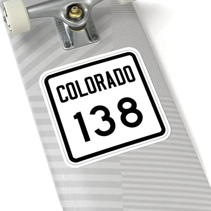 Colorado 138 1946 (Colorado) (Road Sign) STICKER Vinyl Kiss-Cut Decal - The Sticker Space