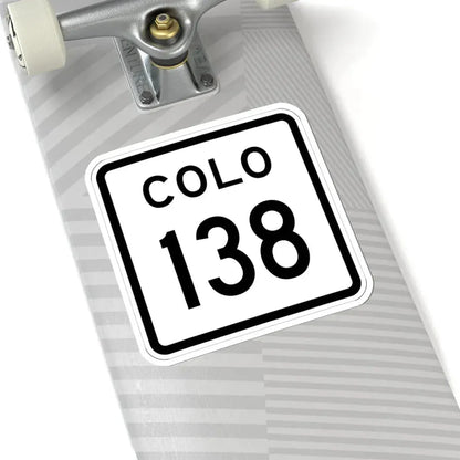 Colorado 138 1952 (Colorado) (Road Sign) STICKER Vinyl Kiss-Cut Decal - The Sticker Space