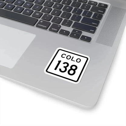 Colorado 138 1952 (Colorado) (Road Sign) STICKER Vinyl Kiss-Cut Decal - The Sticker Space