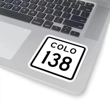 Colorado 138 1952 (Colorado) (Road Sign) STICKER Vinyl Kiss-Cut Decal - The Sticker Space