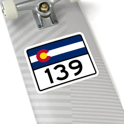 Colorado 139 wide (Colorado) (Road Sign) STICKER Vinyl Kiss-Cut Decal - The Sticker Space