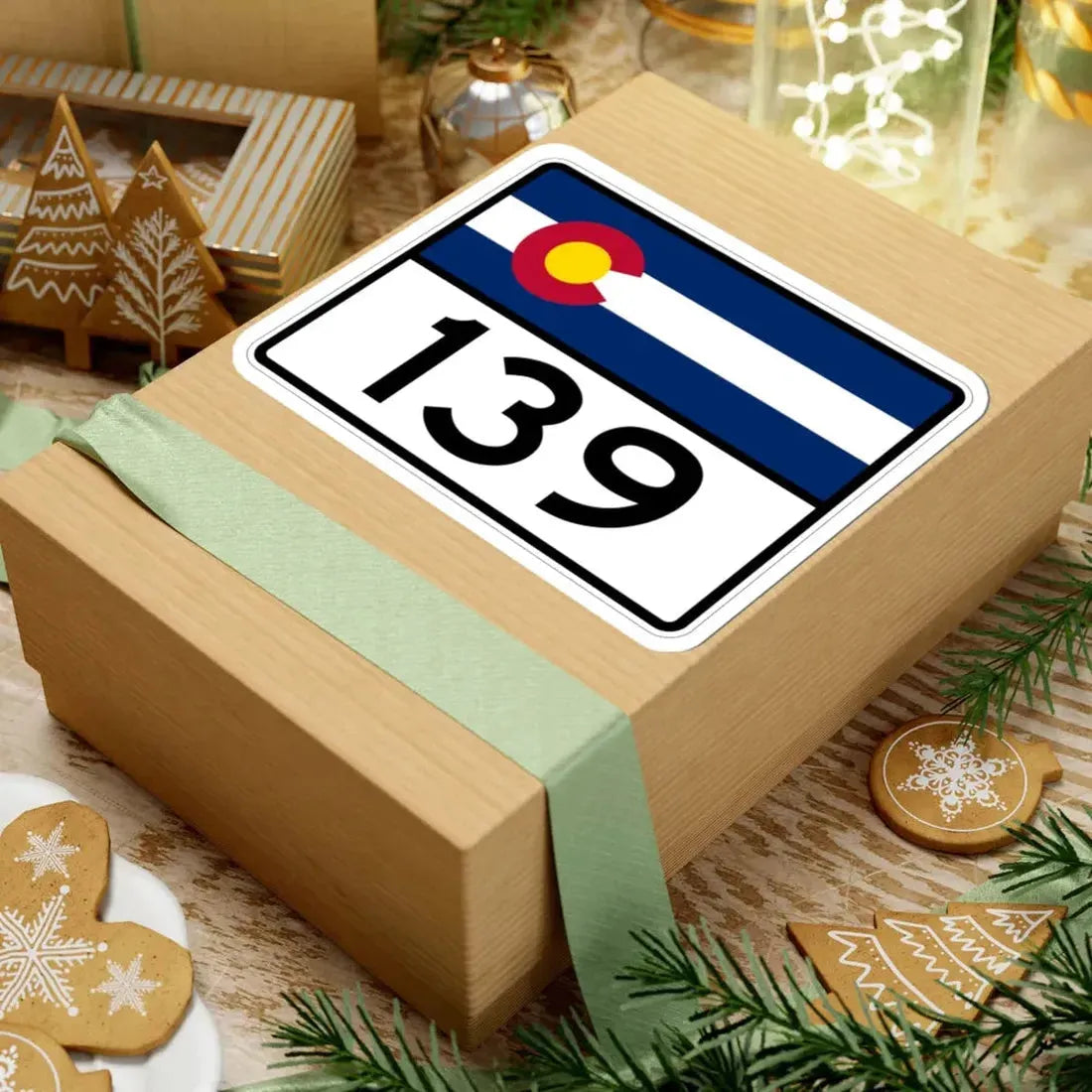 Colorado 139 wide (Colorado) (Road Sign) STICKER Vinyl Kiss-Cut Decal - The Sticker Space