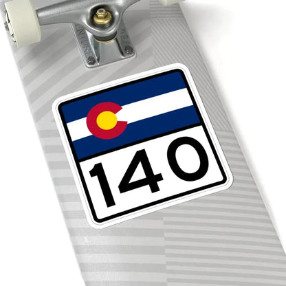 Colorado 140 (Colorado) (Road Sign) STICKER Vinyl Kiss-Cut Decal - The Sticker Space