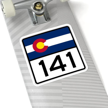 Colorado 141 (Colorado) (Road Sign) STICKER Vinyl Kiss-Cut Decal - The Sticker Space