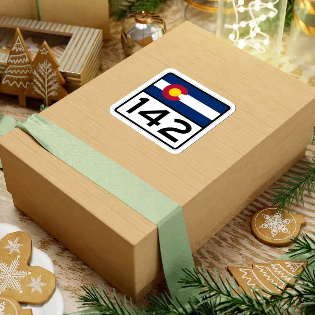 Colorado 142 (Colorado) (Road Sign) STICKER Vinyl Kiss-Cut Decal - The Sticker Space