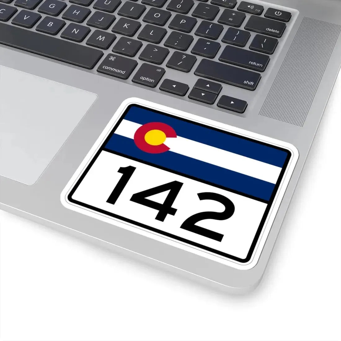 Colorado 142 wide (Colorado) (Road Sign) STICKER Vinyl Kiss-Cut Decal - The Sticker Space