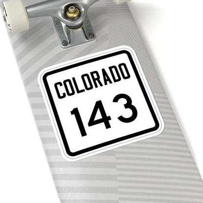 Colorado 143 1946 (Colorado) (Road Sign) STICKER Vinyl Kiss-Cut Decal - The Sticker Space