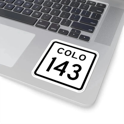 Colorado 143 1952 (Colorado) (Road Sign) STICKER Vinyl Kiss-Cut Decal - The Sticker Space