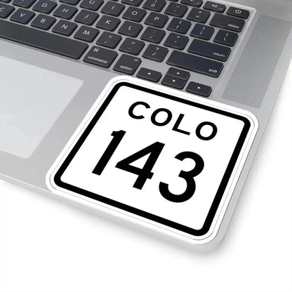 Colorado 143 1952 (Colorado) (Road Sign) STICKER Vinyl Kiss-Cut Decal - The Sticker Space