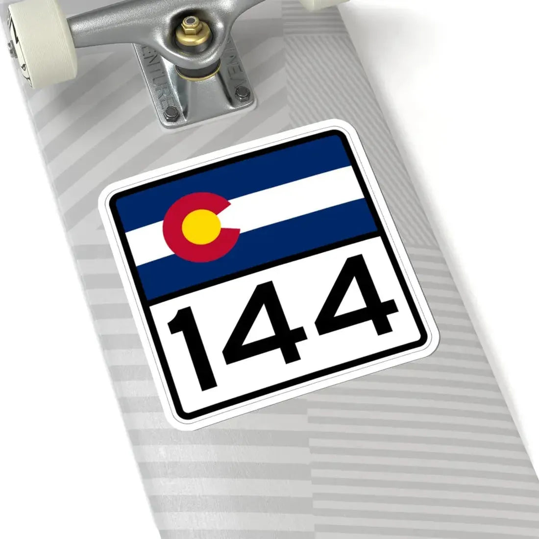 Colorado 144 (Colorado) (Road Sign) STICKER Vinyl Kiss-Cut Decal - The Sticker Space