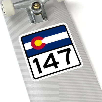 Colorado 147 (Colorado) (Road Sign) STICKER Vinyl Kiss-Cut Decal - The Sticker Space